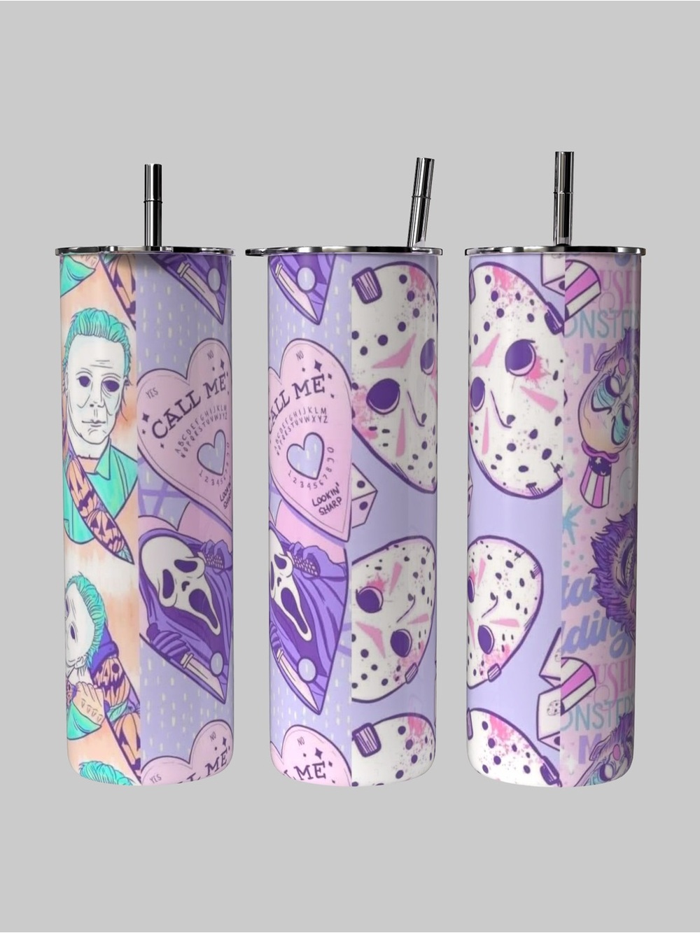 Horror character Pastel Purple Cute Spooky 20oz Tumbler